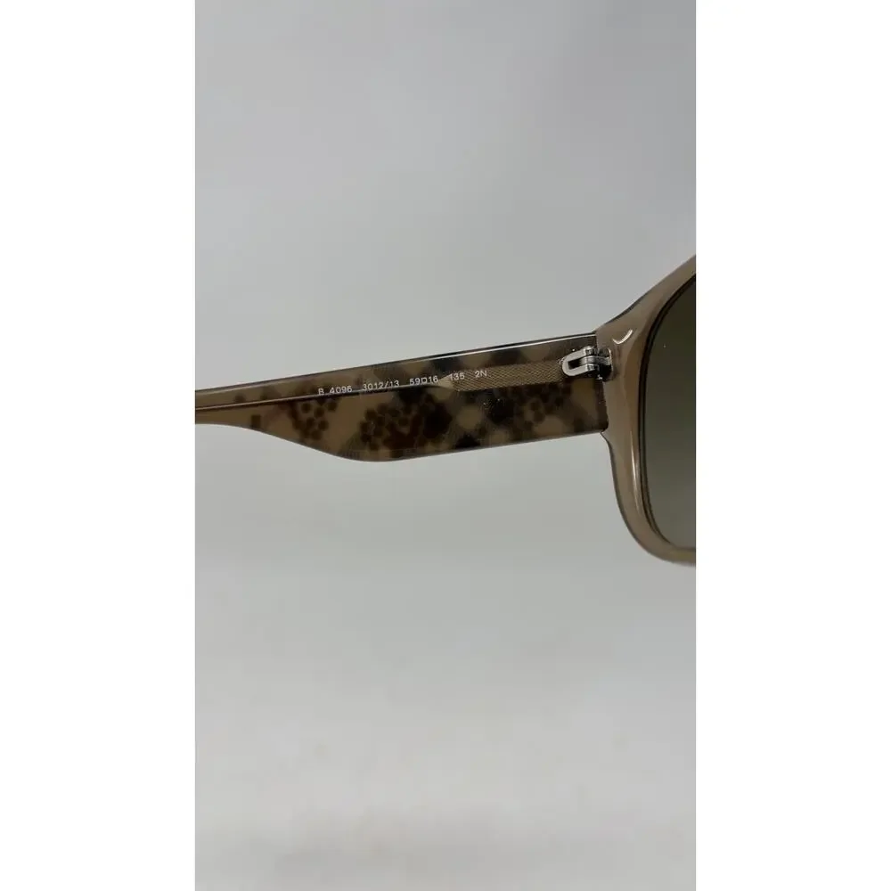Burberry B 4096 Beige with Heart Stud Detail Women's Sunglasses Y2K